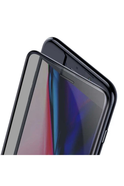 Apple iPhone 8 Plus Hayalet Ekran Koruyucu Ahize Kısımlı Toz Geçirmez Koruma (a-dust-pri) Siyah
