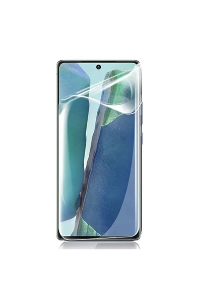 Samsung Galaxy Note 20 Tam Kaplayan Esnek Yapılı Koruyucu (Z-SÜPER-PET) Siyah