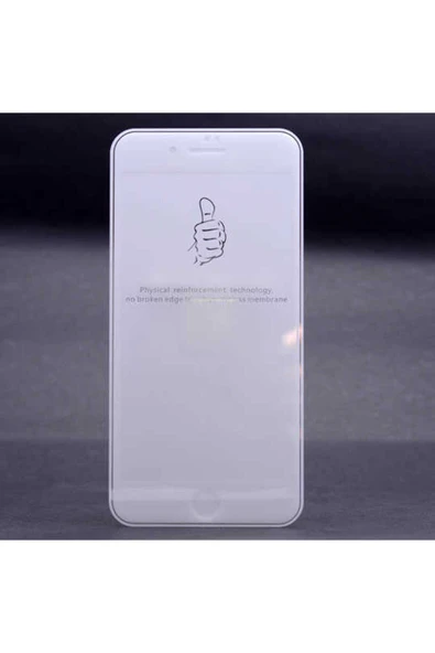Iphone 7 Ekran Koruyucu Kırılmaya Dayanıklı Cam Koruyucu (MUZY-5D) Beyaz