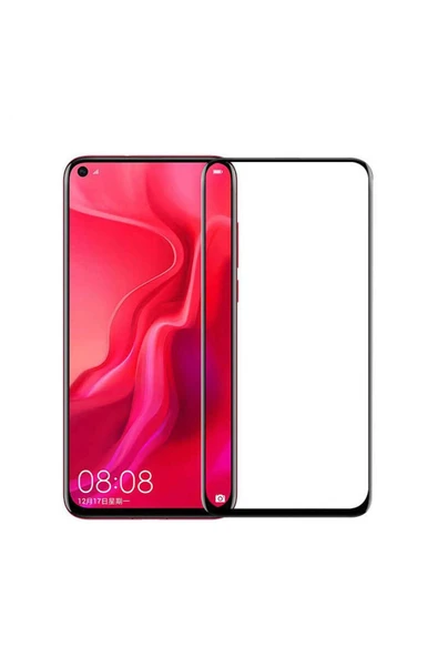 Huawei Nova 5T Ekran Koruyucu Kırılmaya Dayanıklı Cam Koruyucu (Muzy-5d) Siyah - Resim 2