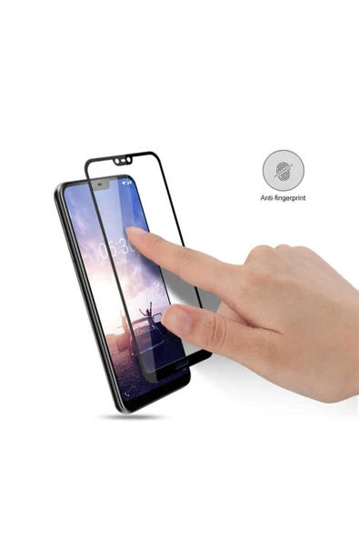 Nokia X6 Ekran Koruyucu Kırılmaya Dayanıklı Cam Koruyucu (Muzy-5d) Beyaz - Resim 4