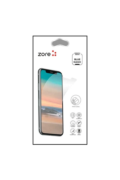 Huawei P Smart 2019 Ekran Koruyucu Esnek Nano Kırılmaz Cam (BLUE)