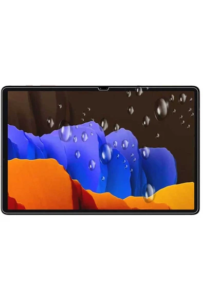 Samsung Galaxy Tab S7 FE LTE (T737-T736-T733-T730) Ekran Koruyucu Esnek Nano Kırılmaz Cam (BLUE) - 4