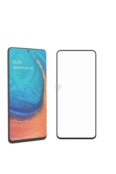 Samsung Galaxy A91 (S10 Lite) Tam Kaplayan Esnek Yapılı Koruyucu (Z-SÜPER-PET) Siyah