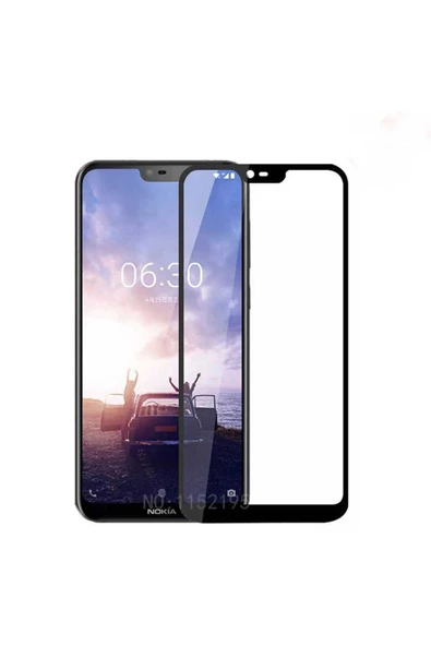 Nokia X6 Ekran Koruyucu Kırılmaya Dayanıklı Cam Koruyucu (Muzy-5d) Beyaz - Resim 3