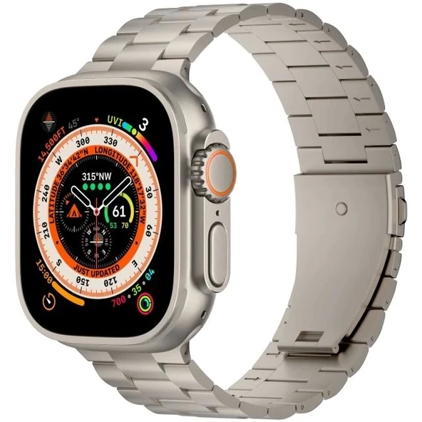 iiteeology Titanyum Kordon Apple Watch Ultra 2 Band ile Uyumlu