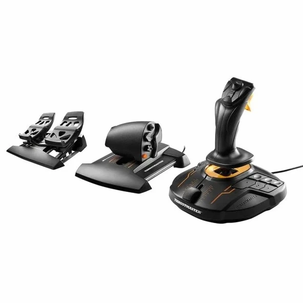 Thrustmaster T16000M FCS (PC ile uyumlu) Siyah Flight Pack T16000M FCS