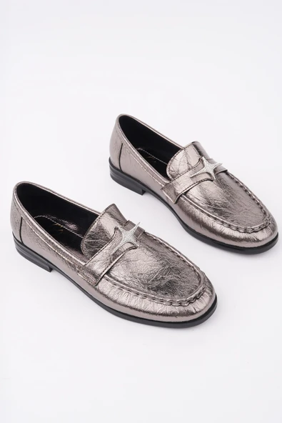 Muggo ARROW Tokalı Kadın Günlük Loafer Ayakkabı - 2