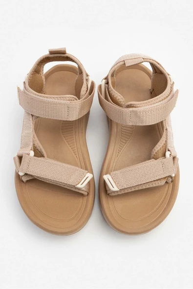 Kadın Sandalet N-Step Turuncu Mavi Pembe Cırtlı Kalın Taban Plaj Yürüyüş Outdoor Trekking 411 - 8