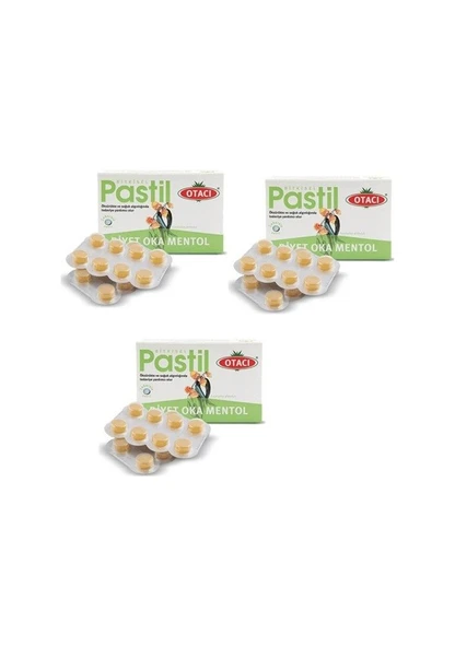 Otacı Diyet Oka Mentollü 16'lı Pastil 3 Adet