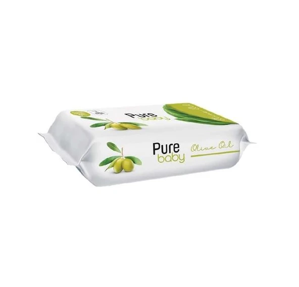 Pure Baby Zeytinyağlı Islak Bebek Havlusu 50 Yaprak