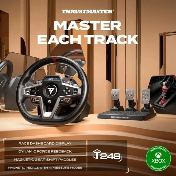 THRUSTMASTER T248P Yarış Direksiyonu ve Manyetik Pedal Seti - 6