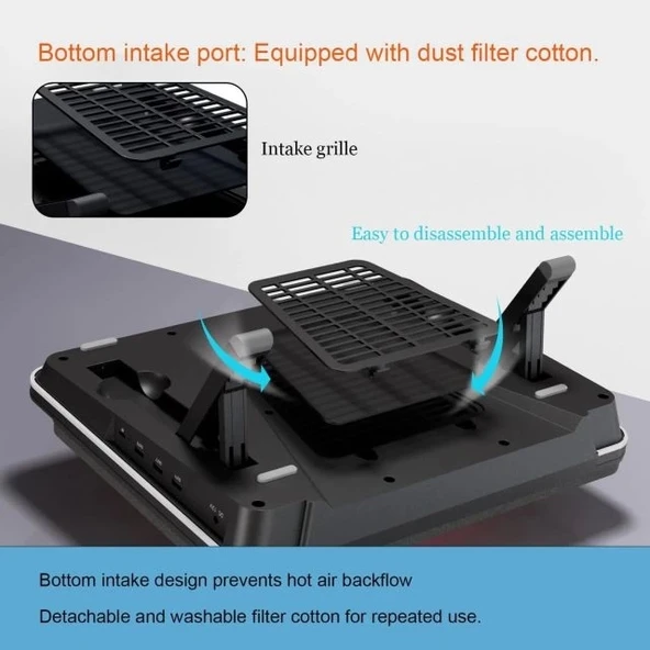 IETS GT600 Dizüstü Bilgisayar Soğutucu V1(HUB) - 7