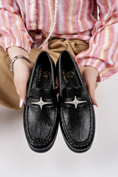 Muggo ARROW Tokalı Kadın Günlük Loafer Ayakkabı - 10