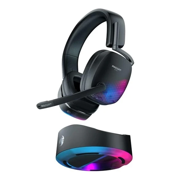 ROCCAT PC Kablosuz 3D Ses RGB Oyun Kulaklığı Syn Max Air Headset