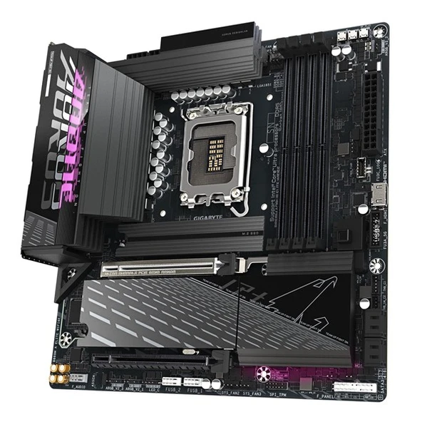 GIGABYTE B860M AORUS ELITE WIFI6E DDR5 HDMI-DP TYPEC PCIE 5.0 1851P mATX - Resim 4