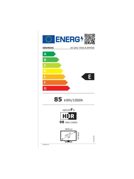 Grundig 65GHU7505B 65" 165 Ekran Uydu Alıcılı 4K Ultra HD Smart LED TV - 6