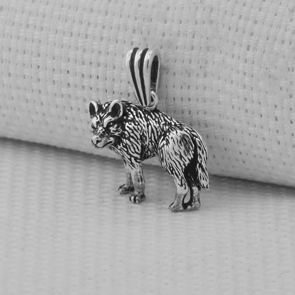 Kurt 925 Ayar Gümüş Kolye Ucu - Resim 2