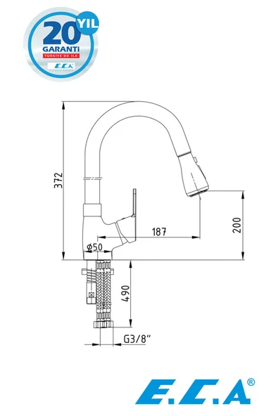 E.C.A. Spylos 102118142 Spiralli Mutfak Bataryası - 2