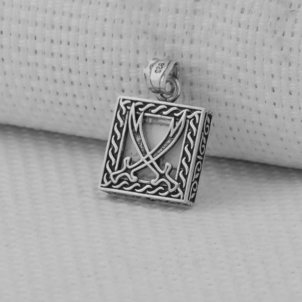 Cevşeni Kebir Dualı Zülfikar Kılıç Tasarımlı 925 Ayar Gümüş Kolye Ucu - Resim 3