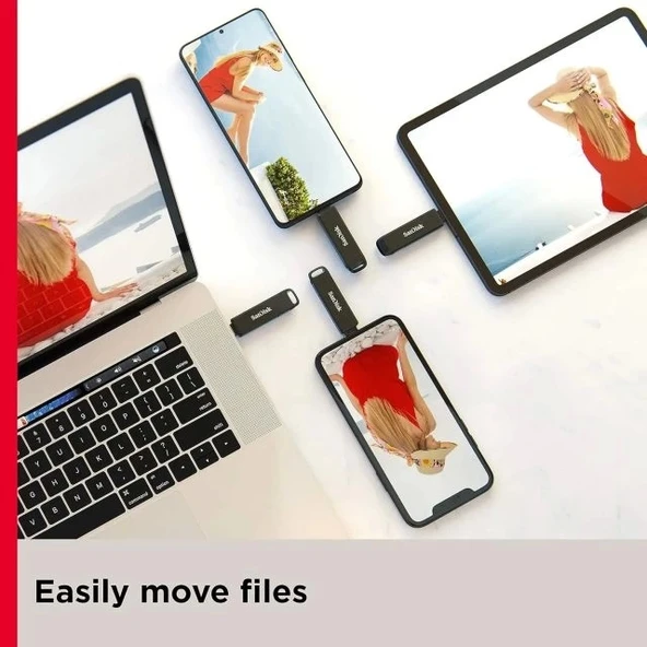 SanDisk iXpand Flash Bellek 128 GB Gray