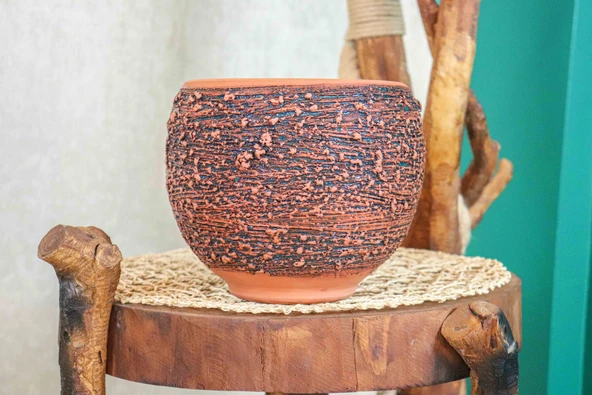 PÜSKÜRTME MODEL TERRACOTA TOPRAK SAKSI - 2