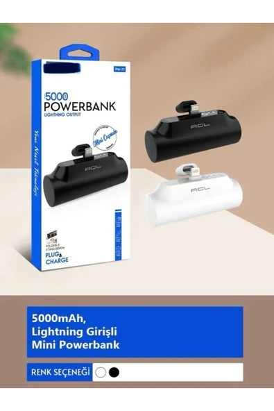 Acl Super Mini, Lightning Girişli Mini, Powerbank PW-71
