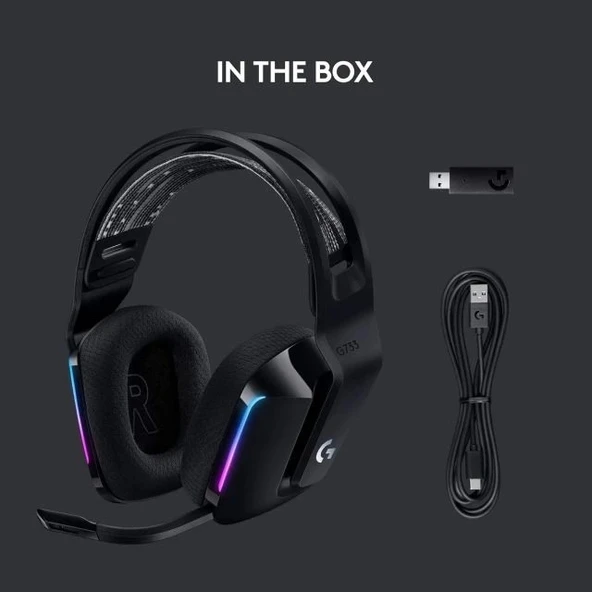 LOGİTECH G G733 LIGHTSPEED Kablosuz Oyuncu Kulaklığı - 7