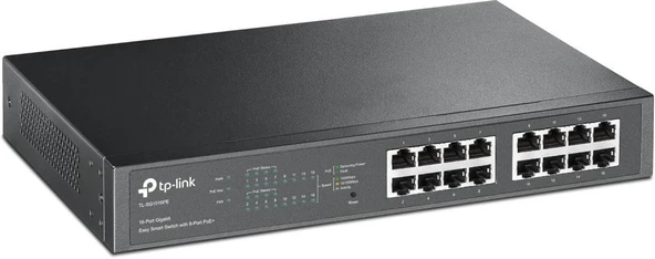 TP-Link TL-SG1016PE 8 Port 10/100/1000 Mbps Gigabit Switch - Outlet ürün görseli 1