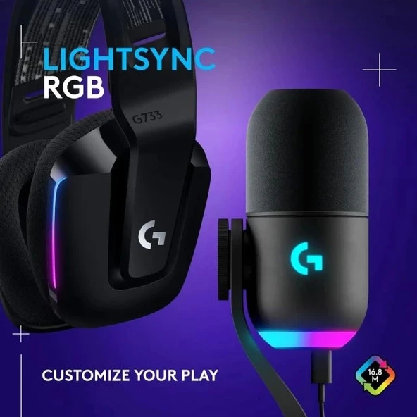LOGİTECH G G733 LIGHTSPEED Kablosuz Oyuncu Kulaklığı - 3