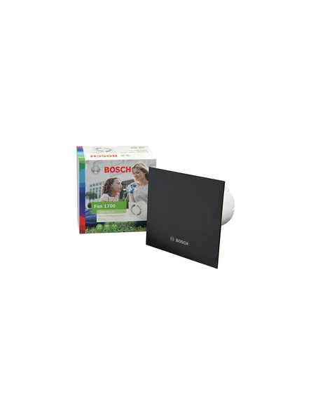 Bosch Banyo Aspiratörü / Fanı 1700 Serisi Mat Siyah 100 mm çap