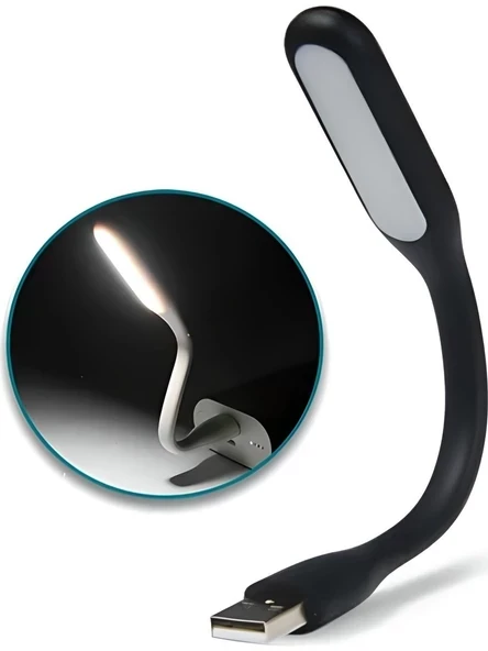 Taşınabilir Katlanabilir Parlak Işıklı Laptop Klavye Bilgisayar Araba Okuma USB LED Lamba - A06 - 3