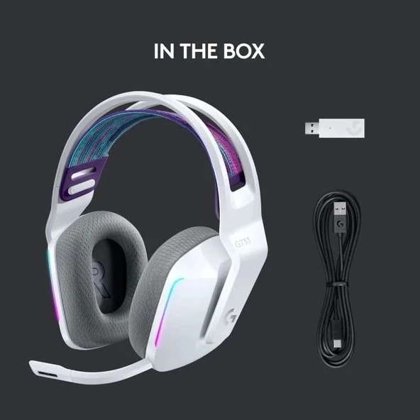LOGİTECH G G733 LIGHTSPEED Kablosuz Oyuncu Kulaklığı - 7