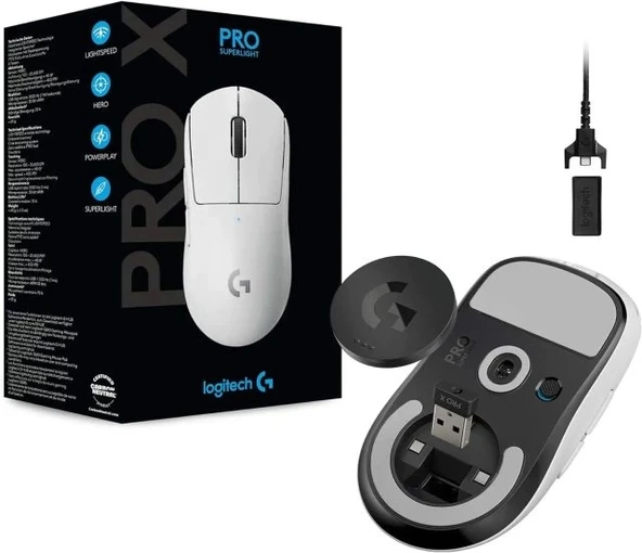 Logitech G PRO X SUPERLIGHT Ultra Hafif HERO Oyuncu Mouse - 10
