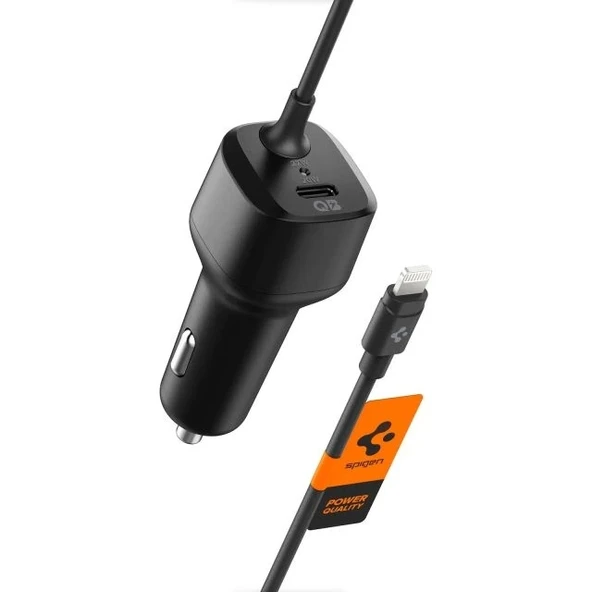 Spigen USB C Araç Telefon Şarj Cihazı