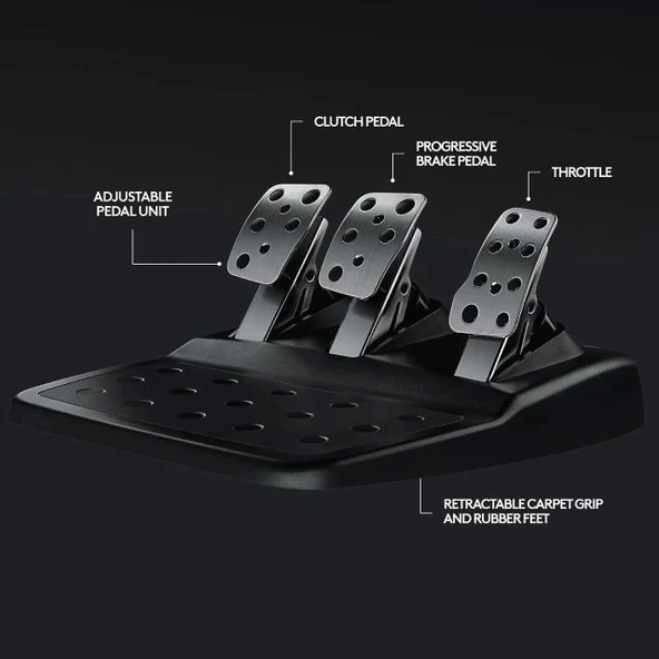 Logitech G29 Ps5, Ps4 ve Pc ile Uyumlu Driving Force Yarış Direksiyonu - 7