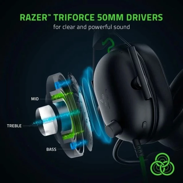 Razer BlackShark V2 X USB Kablolu Oyun Kulaklığı - 3