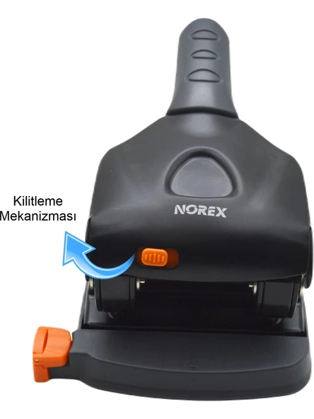 Norex Metal Delgeç 65 Sayfa Kapasiteli Siyah UH105 - 2