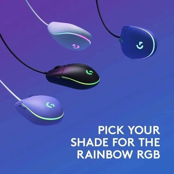 Logitech G203 Kablolu Gaming Mouse + Pad