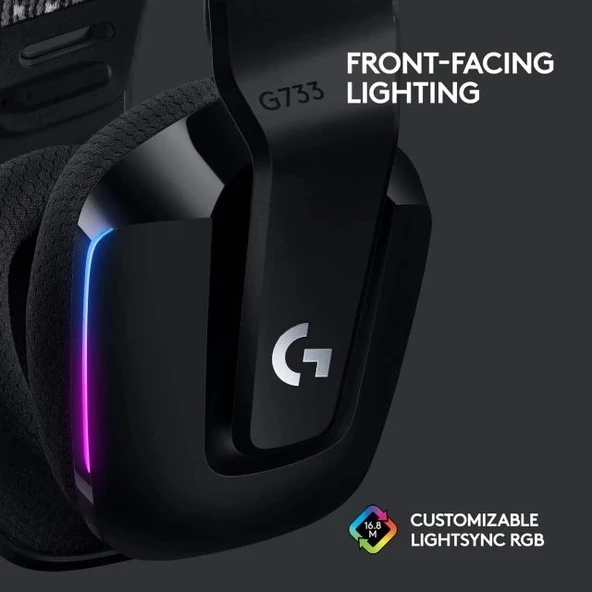 LOGİTECH G G733 LIGHTSPEED Kablosuz Oyuncu Kulaklığı - 6