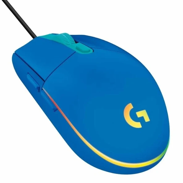 Logitech G203 Kablolu Gaming Mouse + Pad Mavi Mouse