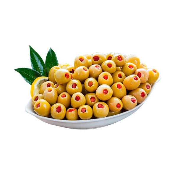 Biber Dolgulu Yeşil Zeytin - 500 gr Paket - 2