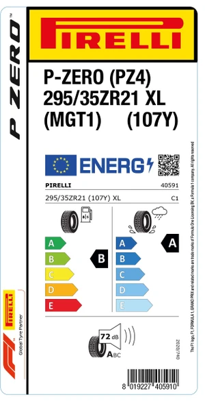 295/35ZR 21 (107Y)XL pirelli  P-ZERO (MGT1) yaz lastiği 2025
