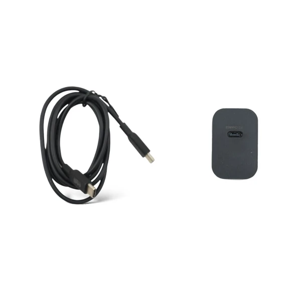 MY2 Tec 2'si 1 arada şarj seti IPhone 15 Samsung Huawei Xiaomi Oneplus USB-C için şarj kablosu siyah 25W 3A 100cm - 3