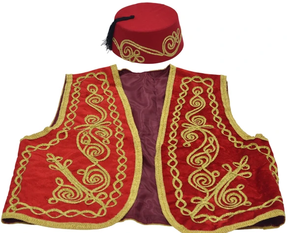 Damat Kına Gecesi Dondurmacı Osmanlı Yelek ve Fes Takımı