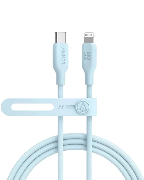 Anker USB-C - Lightning iPhone Şarj Kablosu 6FT Blue 1