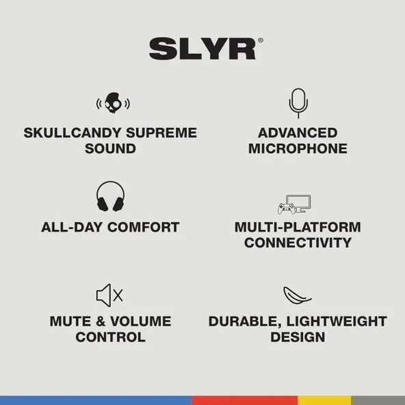 Skullcandy SLYR Kablolu Kulak Üstü Oyun Kulaklığı - 8