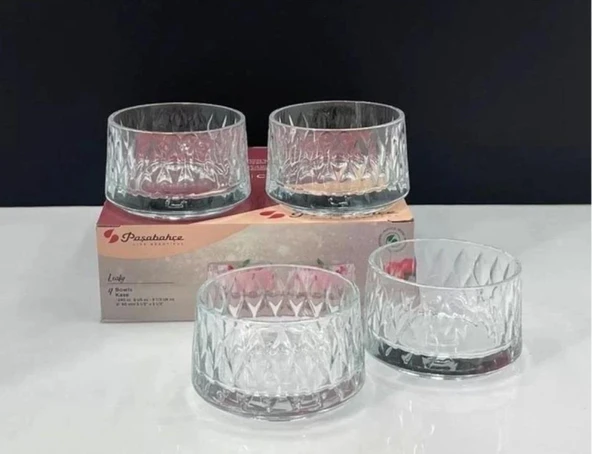 Paşabahçe 530166 Leafy Cam Kase 240 cc 4 Adet