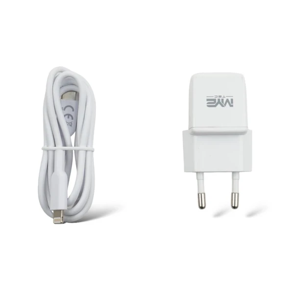 MY2 Tec 2'si 1 arada şarj seti Apple IPhone 14 lightning USB-C için şarj kablosu siyah 20W 3A 100cm - 2