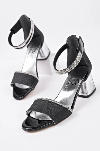 Muggo NOŞA Bilekten Bağlamalı Simli Kız Çocuk Kısa Topuklu Ayakkabı - 12